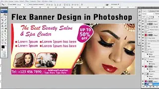 Flex Banner Design using in Adobe Photoshop Cs 3 ||  Shop Flex Banner Design || Photoshop Tutorial |