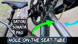 I drilled a hole on my seat tube to install an internal dropper seat post (SATORI SORATA PRO)