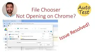 HTML form file chooser not opening on Chrome?