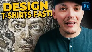 Design Awesome T-Shirts Faster Than Ever! (Photoshop Tutorial)