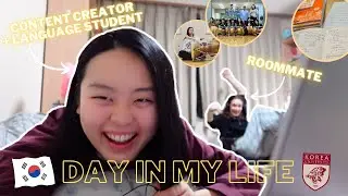 [A Day in My Life] First semester in Seoul as a full-time content creator + Korean language student!