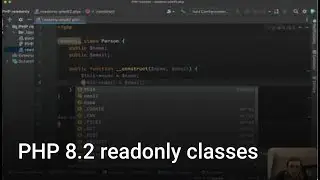 PHP 8.2 readonly classes