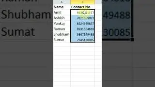 useful feature in EXCEL 