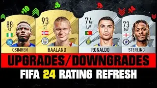 FIFA 24 | BIGGEST RATING UPGRADES & DOWNGRADES! 💀😲 ft. Ronaldo, Haaland, Osimhen...