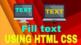 Fill text in html-How to Fill Text Color Animation Effects on Hover in CSS |  Fill Text Hover Effect