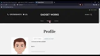 Gadget Works Online Ordering System in PHP Demo