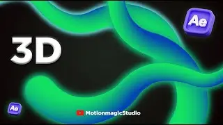 Captivating 3D Line Stroke Animation in After Effects | Motion magic studio