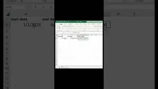 Excel || Generate random dates in excel #shorts