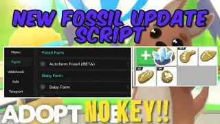 [FOSSIL] 🦴 NEW Adopt Me! Script Roblox Auto Farm Fossil Op & Farm Pet And Baby Farm