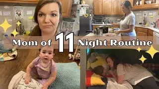 MOM OF 11 KIDS NIGHT TIME ROUTINE || Large Family Night Routine