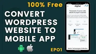 How to convert WordPress Website to Mobile App for Free using Flutter |  Episode 1