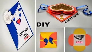 3 Amazing Diy New Year Card Ideas || Happy New Year Card 2021 || New Year Card Ideas 2021