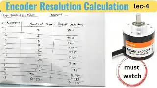 Encoder Resolution | Encoder Resolution Calculation | Encoder Resolution in PLC | encoder in hindi |