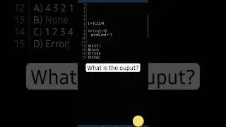 what is the output? Comment Your Answers #python #programming #shorts