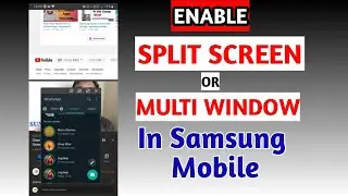 How To Use Multi Window Or Split Screen in Samsung A30s, A50,A70 etc,Enable Split screen in Samsung