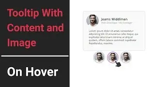 Tooltip With Content and Image using Html & CSS Hover Effect