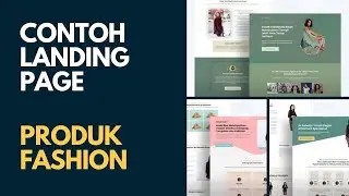 CONTOH LANDING PAGE PRODUK FASHION, AKSES  3 TEMPLATE LANDING PAGE GRATIS