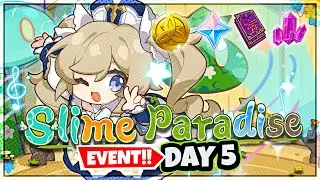 [Genshin Impact] Web Event: Slime Paradise Event Day 5 (More Free Primogems & Heros Wit)