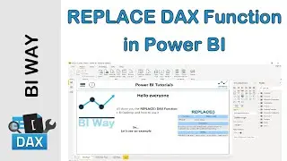 DAX Language - REPLACE Function in Power BI