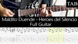 MALDITO DUENDE - Heroes del Silencio (Juan Valdivia): FULL cover guitarra + TAB