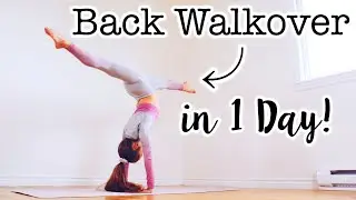 How to do a Back Walkover in One Day!