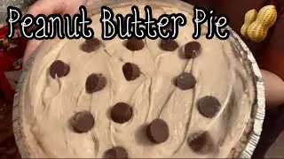 Creamy Peanut Butter Pie! 🥜 | Easy No-Bake Dessert