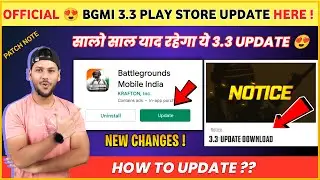 OMG 😍 Bgmi 3.3 Play Store Update  | Bgmi New Update | How to Update Bgmi 3.3 | 3.3 Update