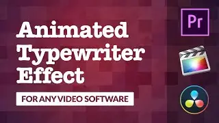 Simple animated typewriter effect for your videos.