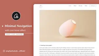 Minimal Responsive Navigation Bar | HTML, CSS & JAVASCRIPT