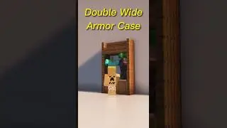 Double Wide Armor Case! #minecraftbuilding #buildtips #minecraft #minecrafttutorial #shorts