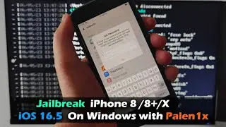 Jailbreak iPhone 8 /8+ /iPhone X  iOS 16.5 On Windows with Palen1x