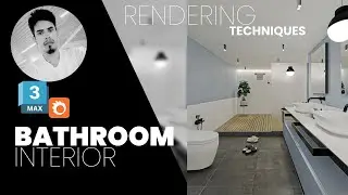 Bathroom Interior, 3ds Max and Corona Rendering Techniques Tutorial for Beginners in Tamil