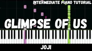 Joji - Glimpse of Us (Intermediate Piano Tutorial)