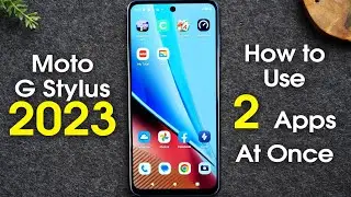 How to Use Two Apps At Once on Moto G Stylus 2023 | Motorola G Stylus