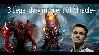 3 Legendary Moments of Miracle invoker combo and shadow fiend juke