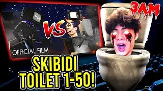 DO NOT WATCH ALL SKIBIDI SHORTS 1-50 AT 3AM!! (SKIBIDI TOILET MOVIE)