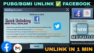 Quick Unlink🔥 How to unlink facebook from bgmi without 7 days || How to unlink facebook from pubg