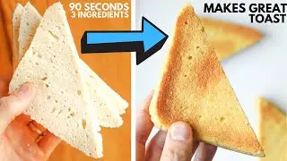 90 Second Keto Bread Recipe | Just 3 Ingredients