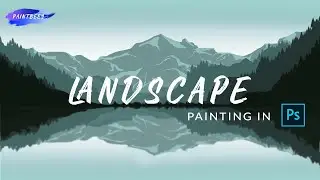 Digital Landscape Painting Tutorial For Beginners in Photoshop | concept art tutorial | art drawing