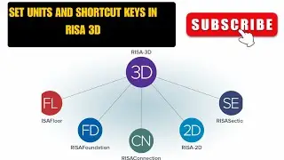 HOW TO SET UNITS AND KEYBOARD SHORTCUT KEYS IN RISA 3D