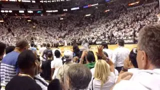 Ray Allen 2013 NBA Finals Game 6 Three Pointer Courtside View