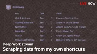 Deep Work: Scraping Data From My Shortcuts