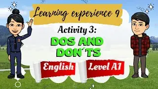 ACTIVIDAD 3 - EXPERIENCIA 9 - DOS AND DON´TS | INGLÉS A1