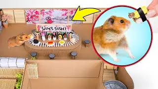 DIY Sushi Bar For A Hamster With Automated Serving Table