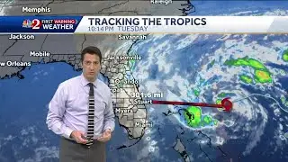 Tracking Tropical Storm Nicole Tuesday 11 pm