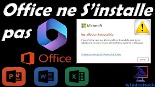 OFFICE NE S'INSTALLE PAS SUR L'ORDINATEUR WINDOWS 10/11