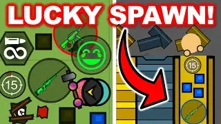 LUCKIEST 0.01% SPAWN in SURVIV.IO! || AWM-S Off Spawn!