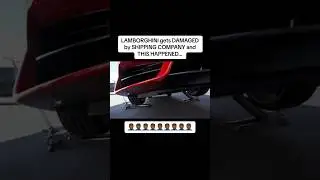 LAMBORGHINI DAMAGED BY SHIPPING COMPANY! #carsofyoutube #lamborghini #shipping