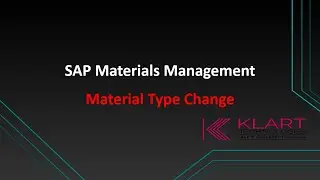 SAP MM Tutorials - 17 | Material type change