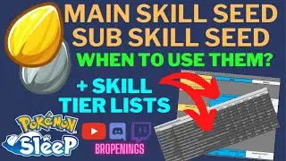 Main Skill Seed & Sub Skill Seed - Tips for when to use them and how they work?